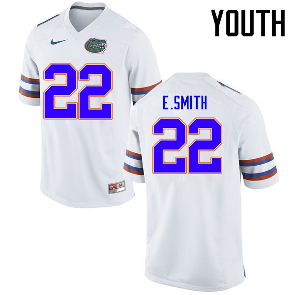 Florida Gators Youth #22 Emmitt Smith College Football Jersey White